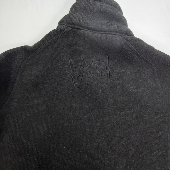 Patagonia Better Sweater 1/4 Zip Pullover Women's Small Black Heathered Fleece - Picture 8 of 9